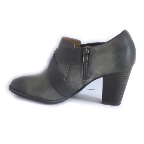 Clarks Indigo Grey Nubuck Leather Booties Size 10 - Picture 4 of 8